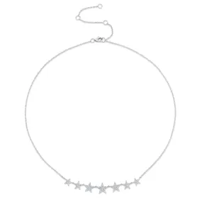 0.35ctw Diamond Star Necklace