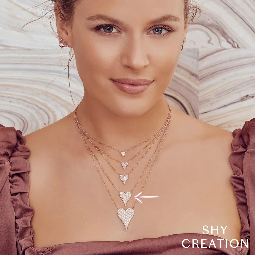 0.43ctw Diamond Heart Pendant Necklace