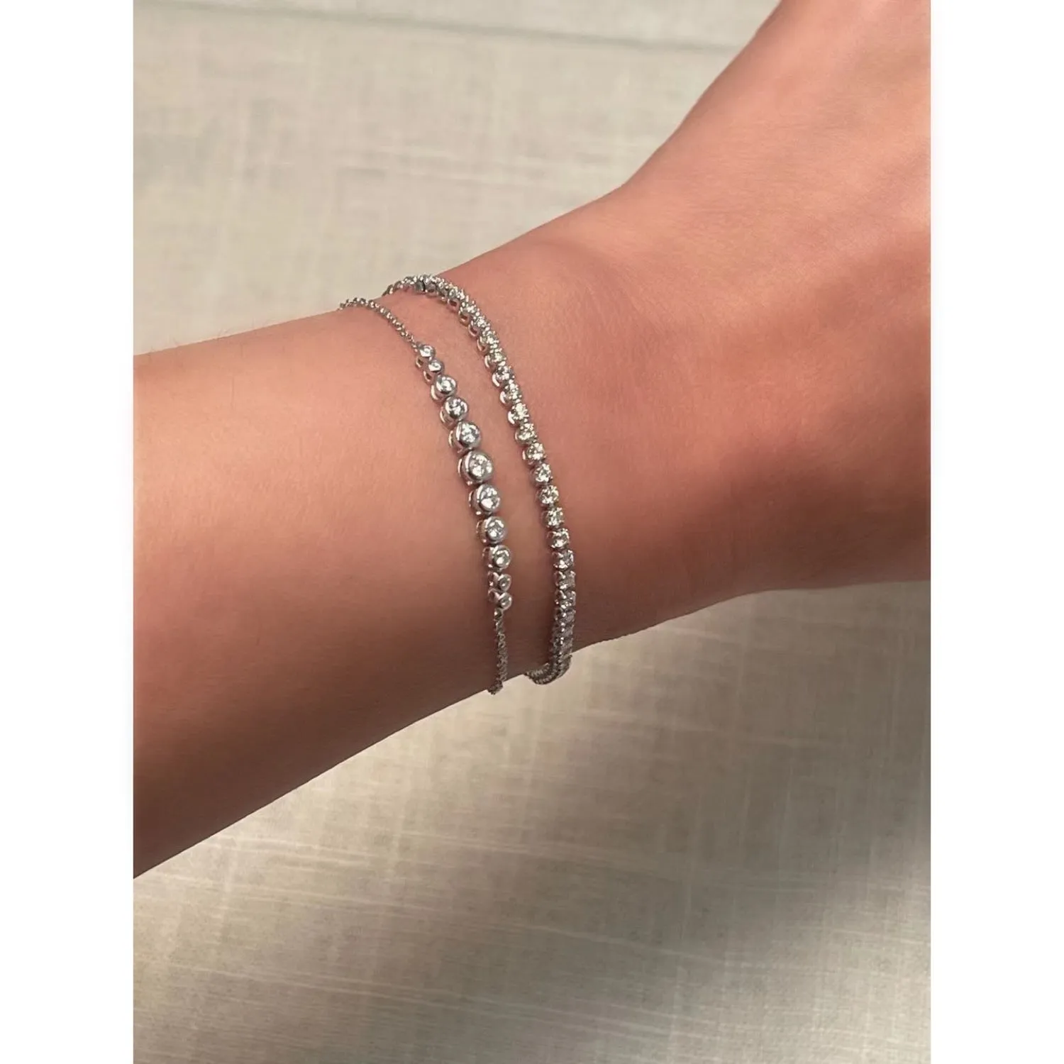 1/2 Carat Diamond Tennis Link Bracelet