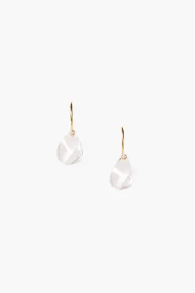 14k Coronet Earrings Clear Quartz
