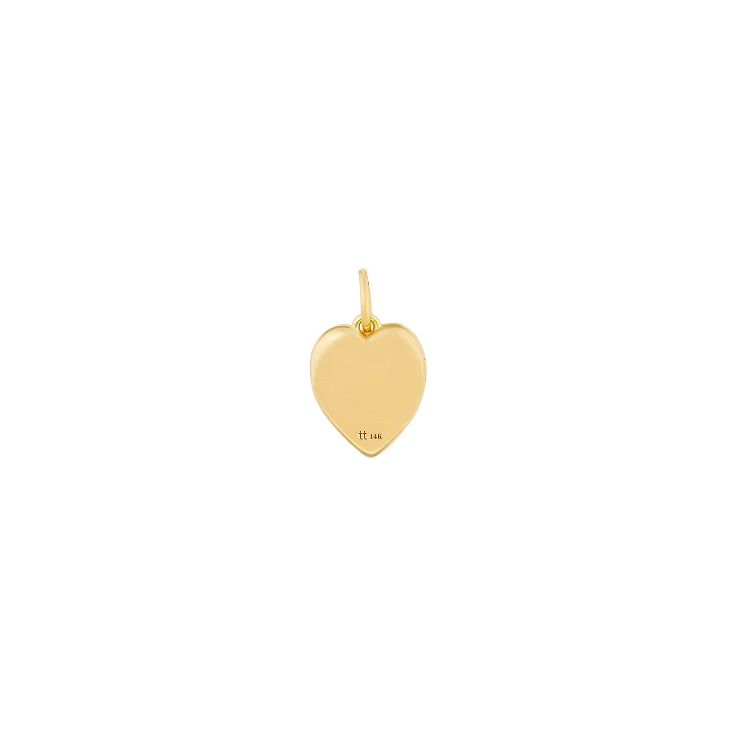 14k Gold Heart Mini Locket Charm