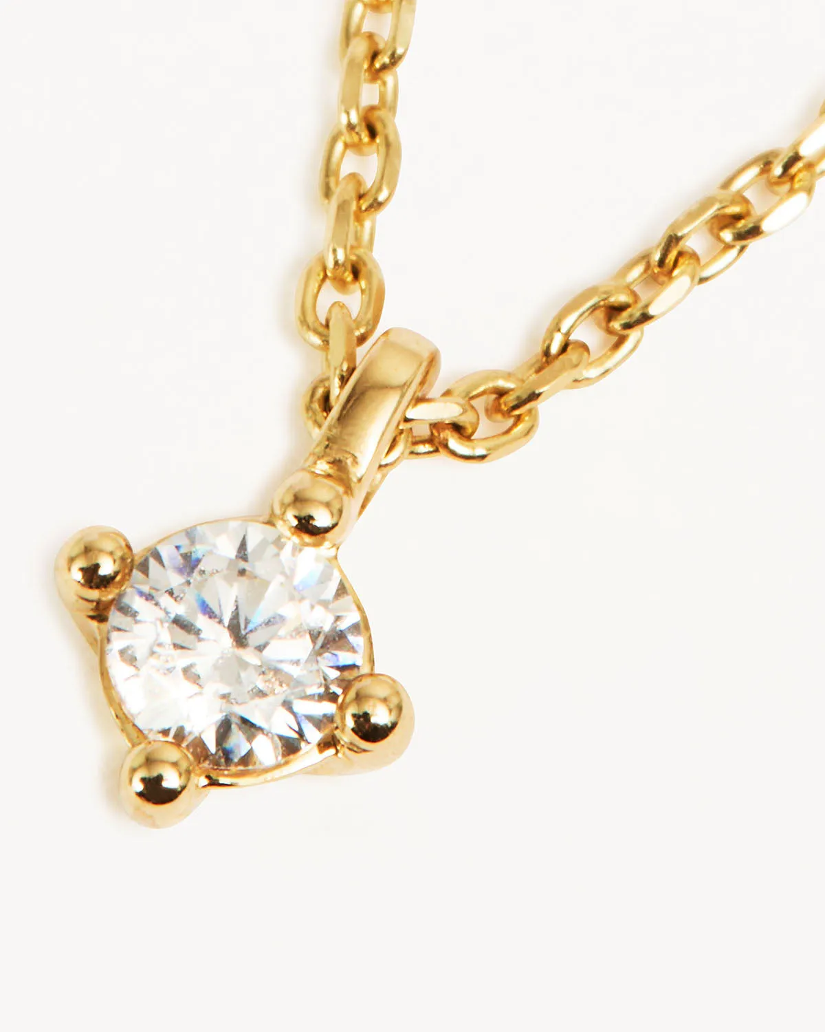 14k Solid Gold Water Drop Diamond Necklace