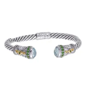 14K/925 Blue Topaz Bracelet (141BG112461BT)
