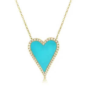 14KY Hearts & Love Pendant Necklace-KVN00004TQ