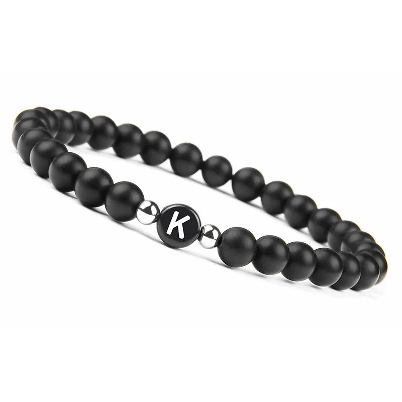 26 letters agate bracelet