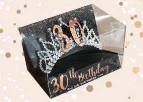 30th Birthday Rose Gold Tiara