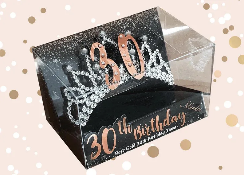 30th Birthday Rose Gold Tiara
