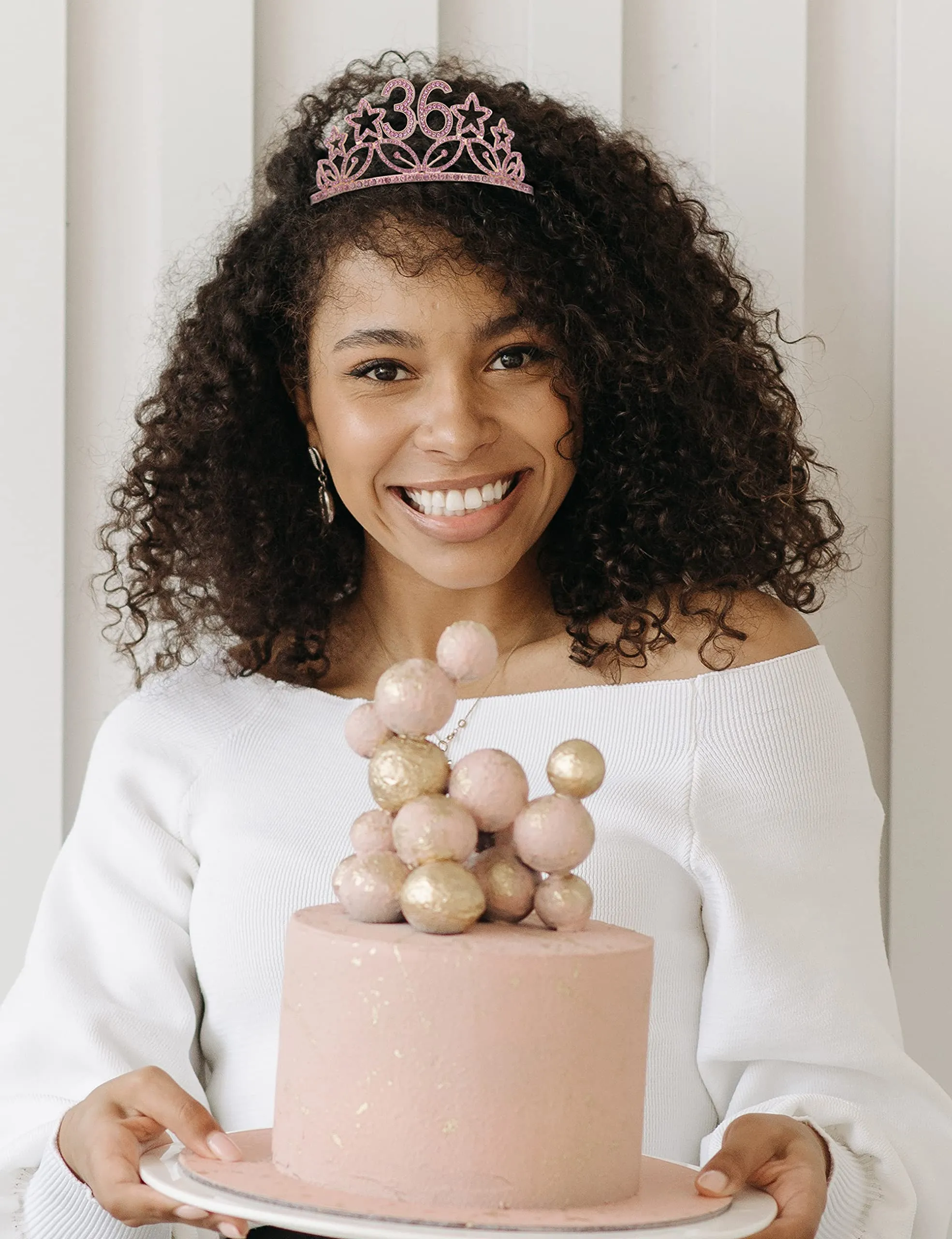 36th Birthday Gifts for Women, 36th Birthday Crown and Sash for Women, 36th Birthday