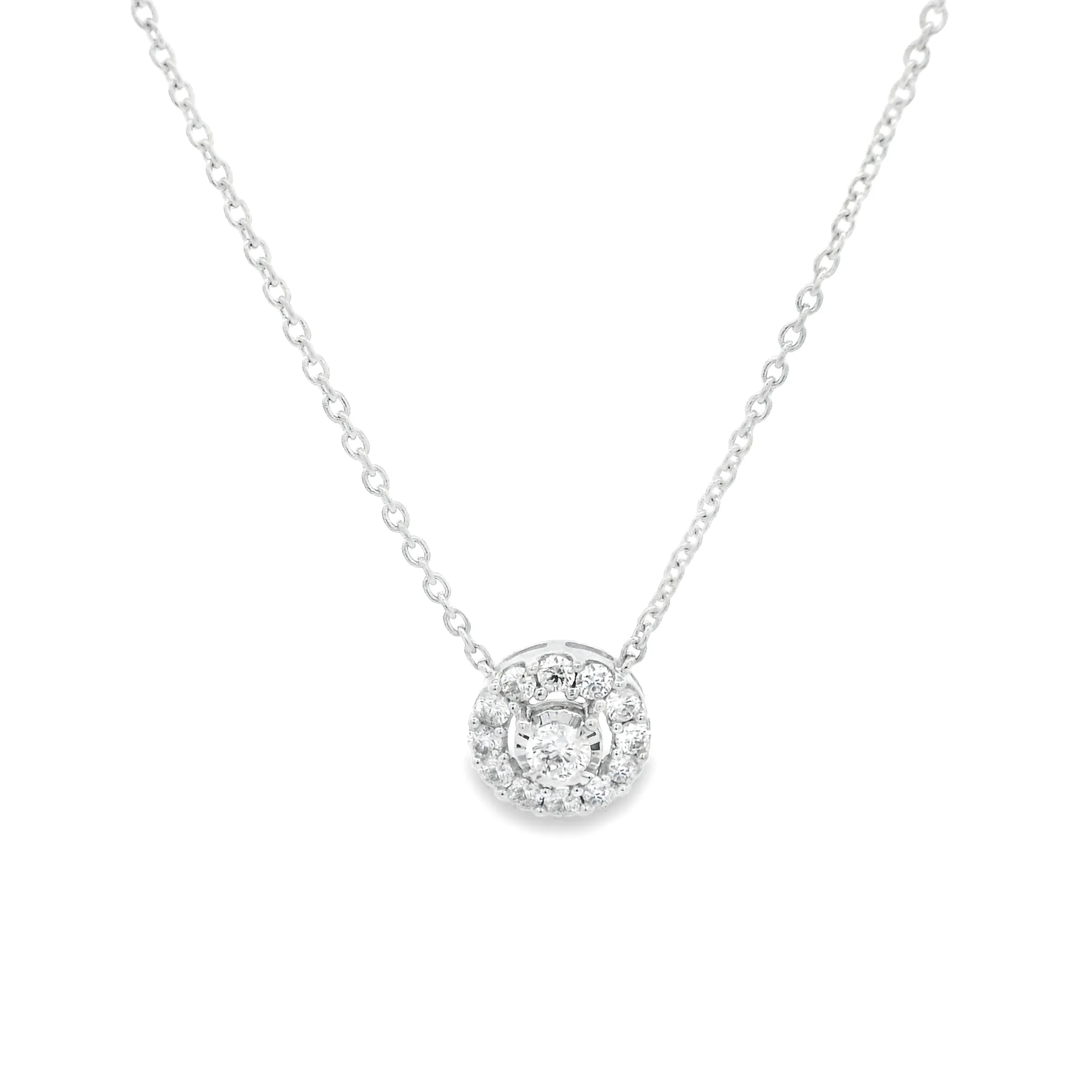.40ct 14k White Gold Diamond Pendant