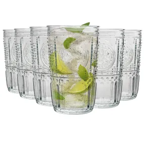 475ml Romantic Highball Glasses - Pack of Six - By Bormioli Rocco