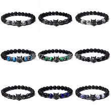4mm Natural Agate Stone Beads Energy Charm Bracelet For Women