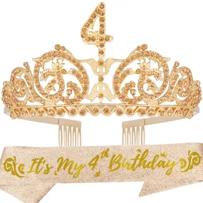 4th Birthday, 4th Birthday Decorations for Girls, 4th Birthday Gifts, 4th Birthday Gifts