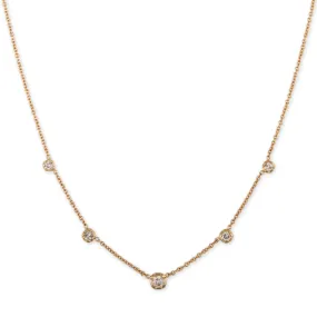 5 GRADUATED SOPHIA DIAMOND NECKLACE