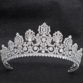 6.5CM Zirconia Luxembourg Replica Tiara for Wedding,Crystal Princess Tiaras HG027