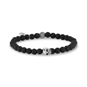 6mm Skull Head Stretch Bead Bracelet