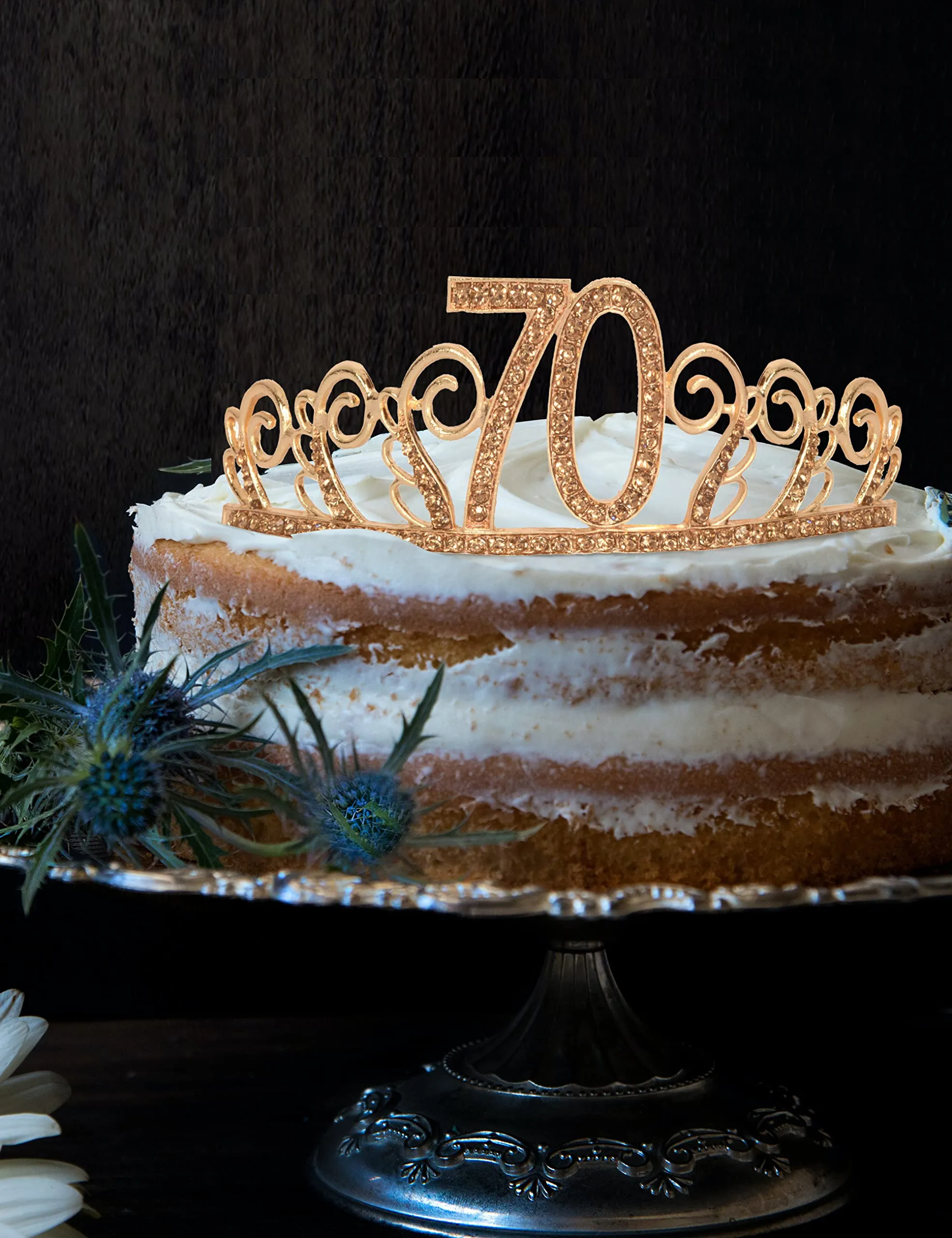 70th Birthday Gifts for Women, 70th Birthday Tiara and Sash, Happy 70th Birthday Party