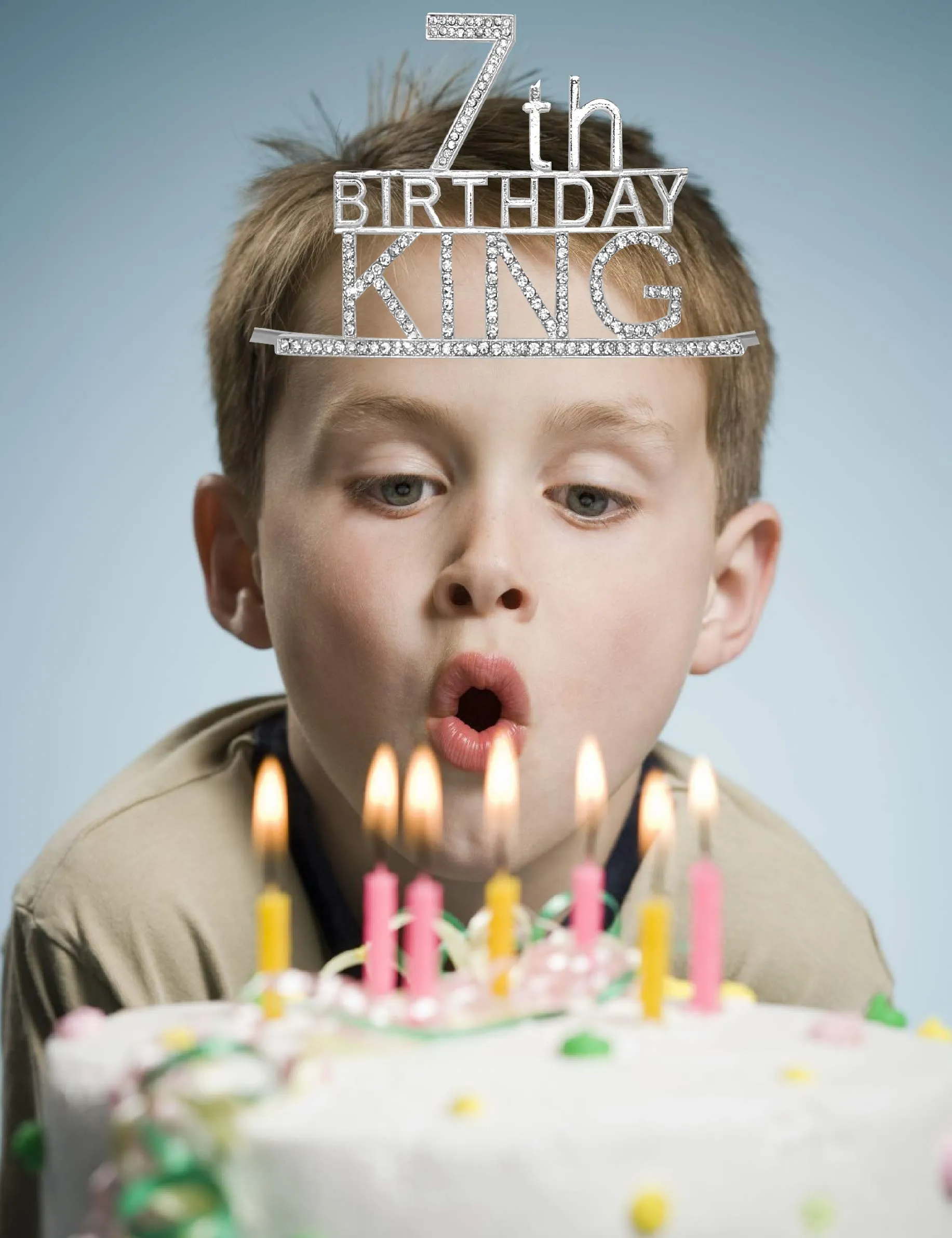 7th Birthday King Crown,7th Birthday Gifts for Boy,7th Birthday King Sash,7th Birthday