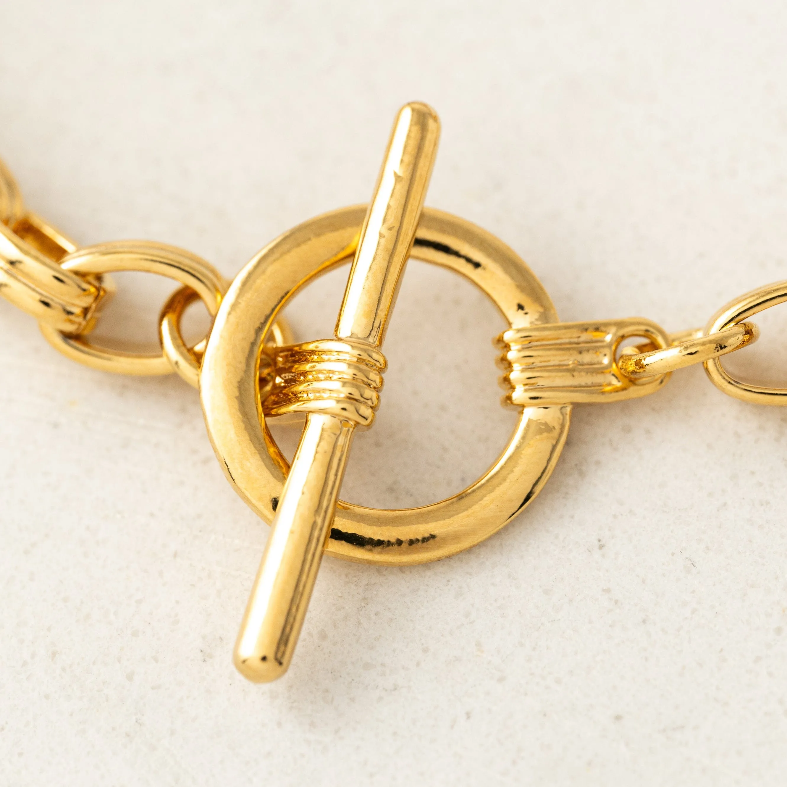 8" Mixed Link Toggle Bracelet