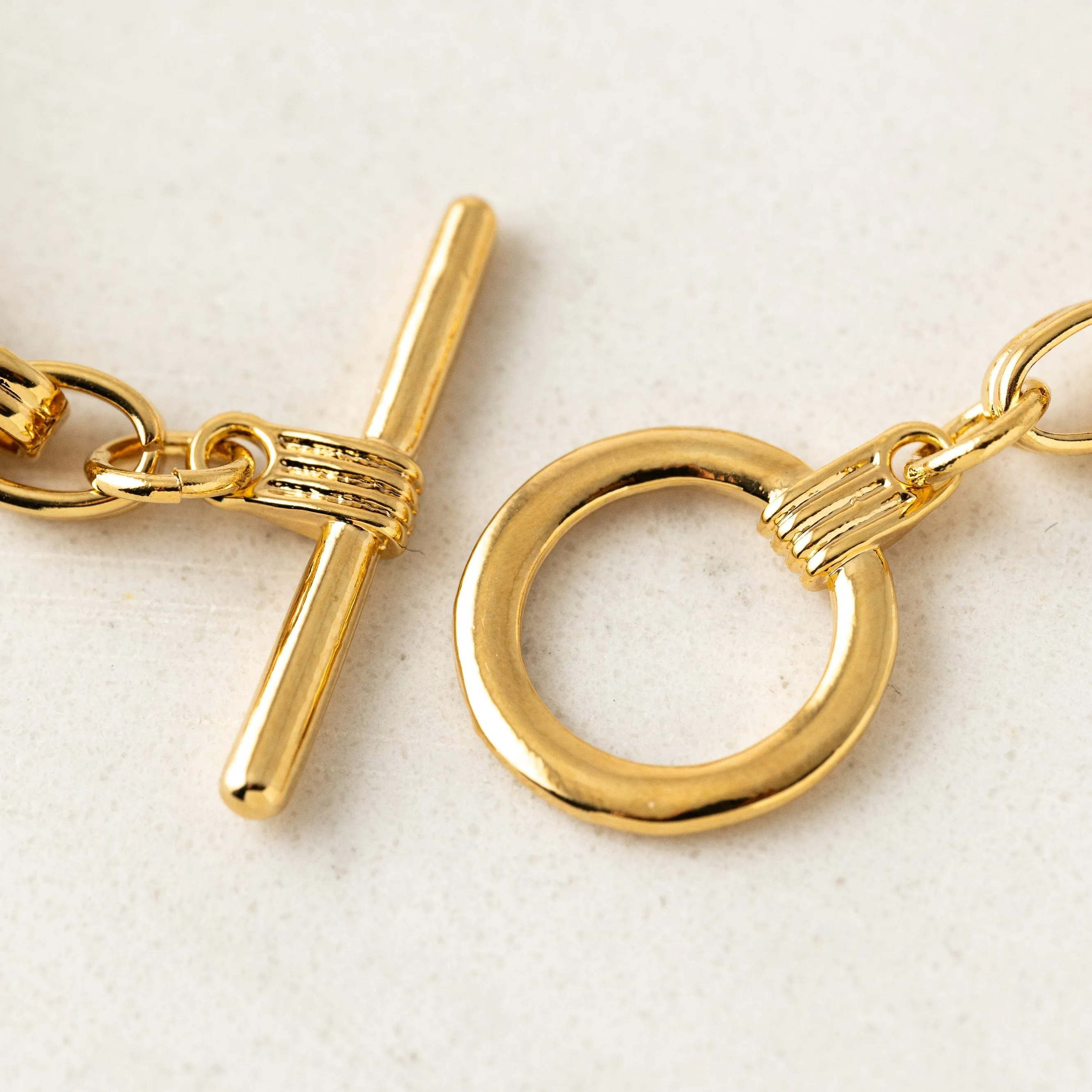 8" Mixed Link Toggle Bracelet