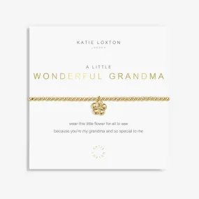 A Little " Wonderful Grandma" Bracelet