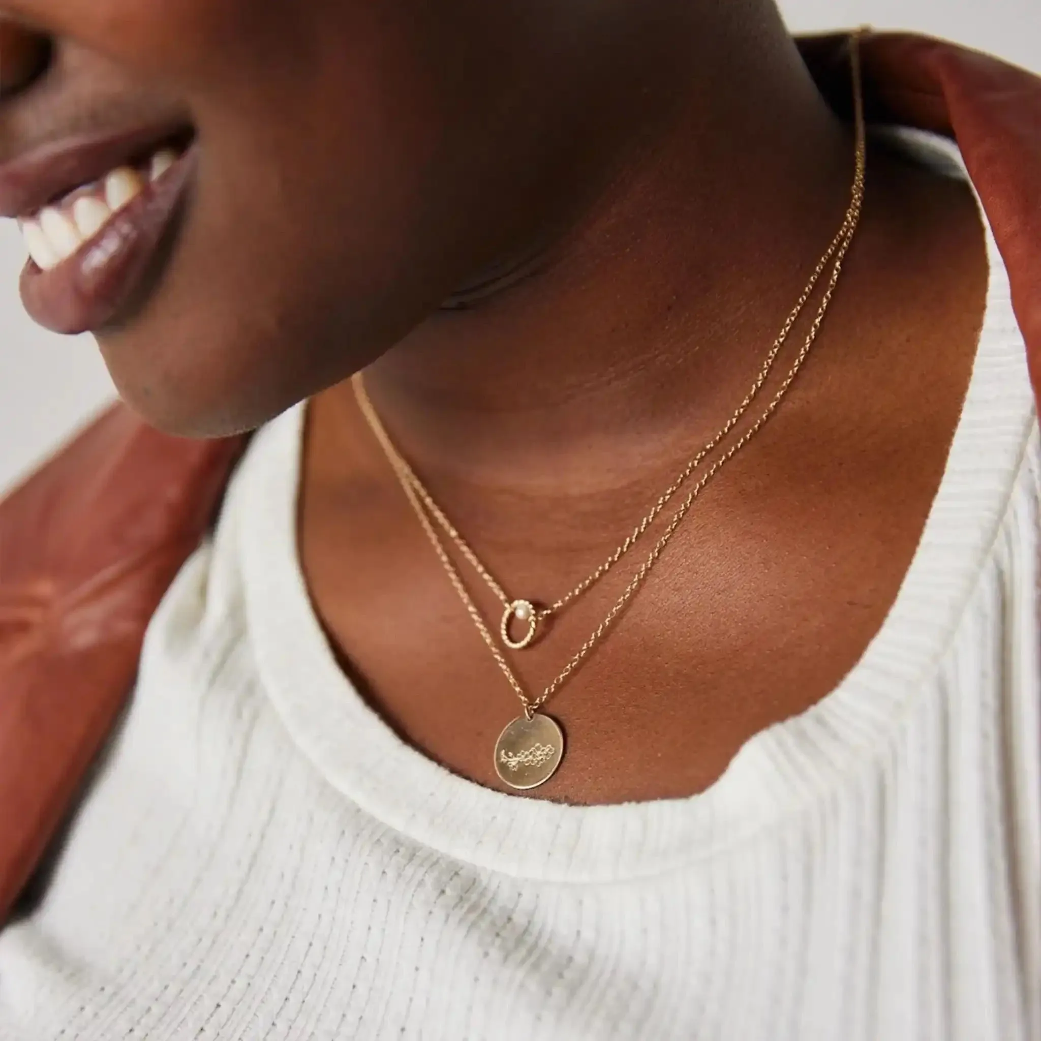 Able Milani Rope Pearl Necklace