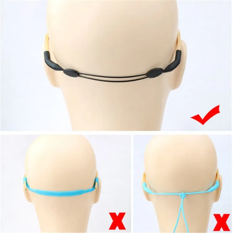 Adjustable Glasses Lanyard Sports Glasses Non-slip Ear Hook Cover, Size:35cm for Adult