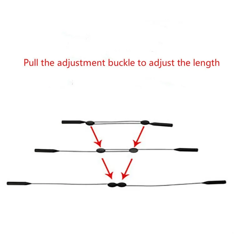 Adjustable Glasses Lanyard Sports Glasses Non-slip Ear Hook Cover, Size:35cm for Adult