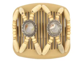 African Butterfly Hair Comb - Gemstone Blonde 43