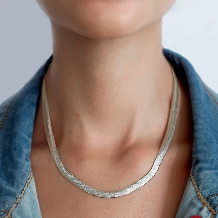 Angelique Diamond Cut Silver Chain