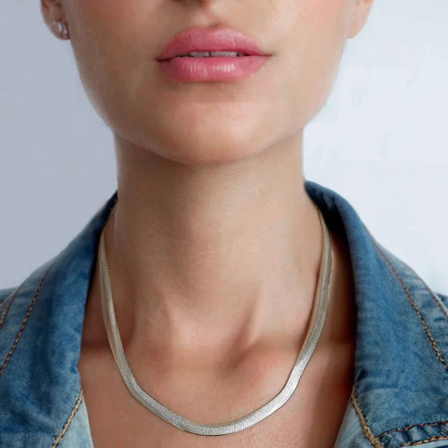 Angelique Diamond Cut Silver Chain