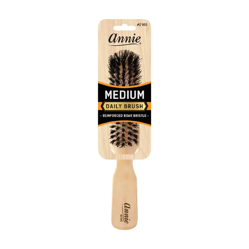 ANNIE Medium Wooden Brush 5 Row Light Brown #02165