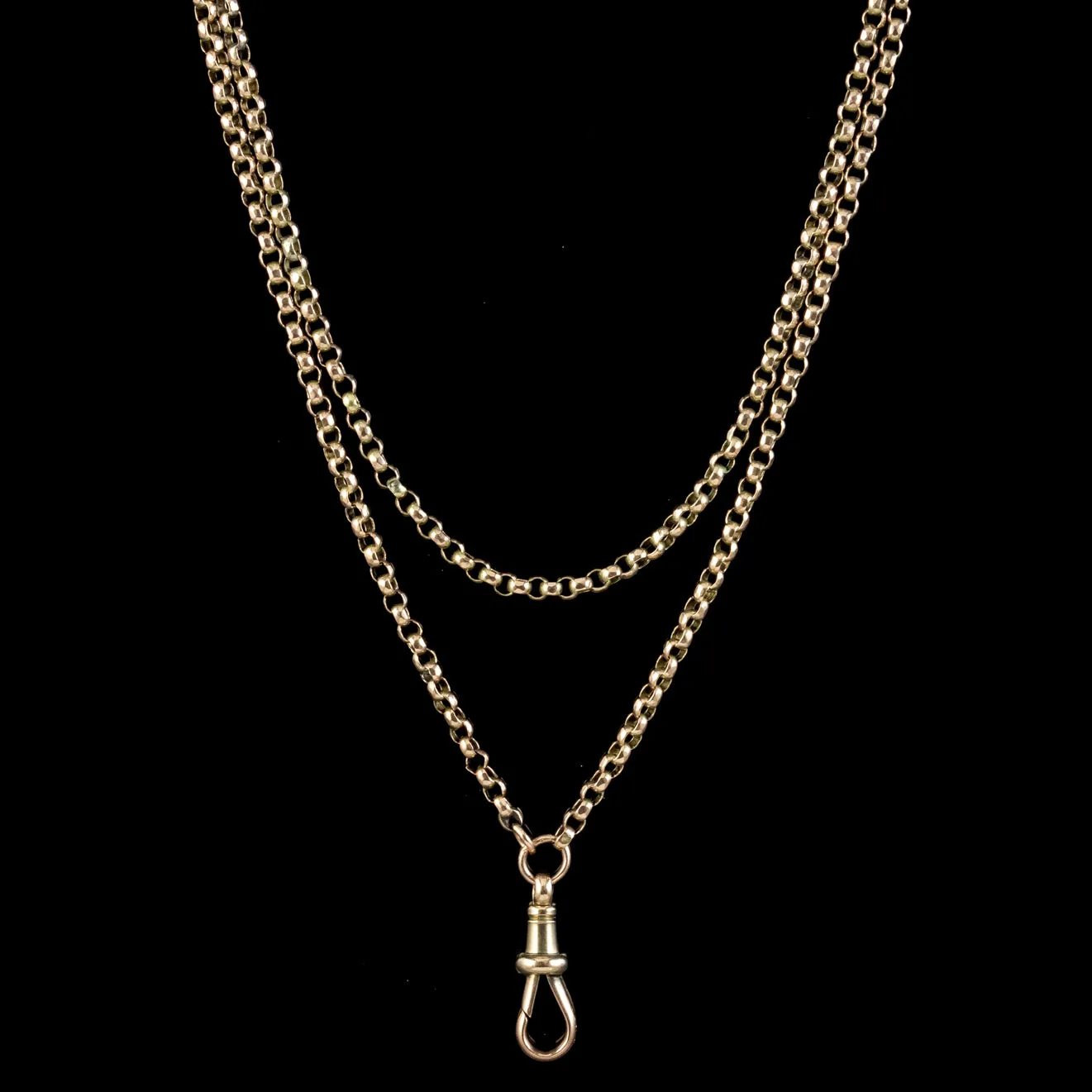 Antique Victorian Guard Chain 9ct Gold Circa 1900