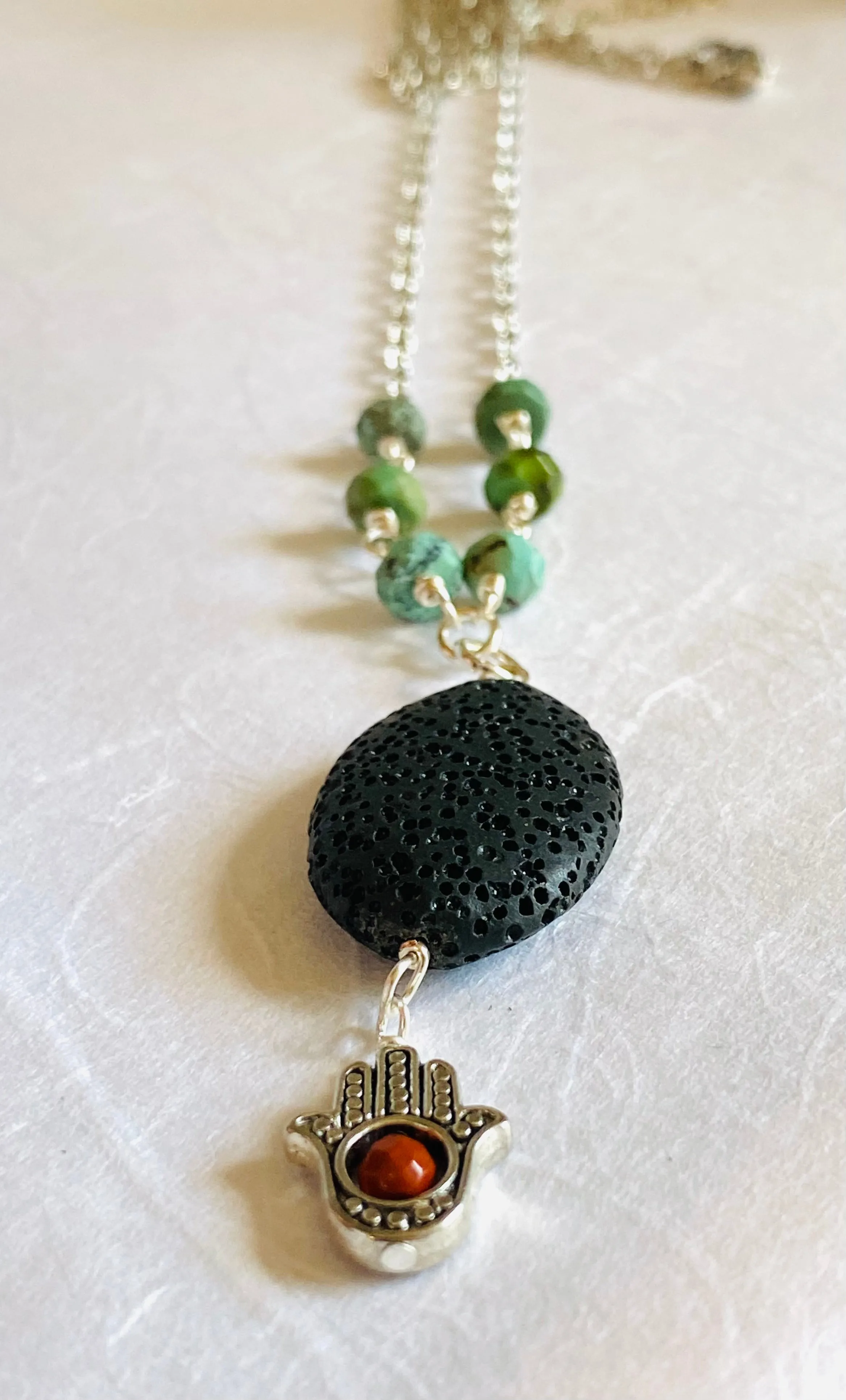 Aromatherapy Necklace, Long Essential Oil Necklace