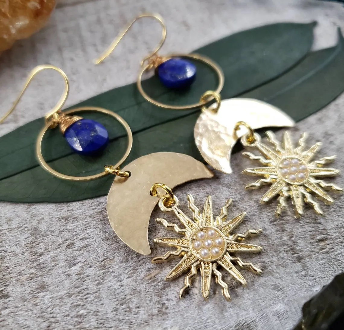 Astraea sun earrings