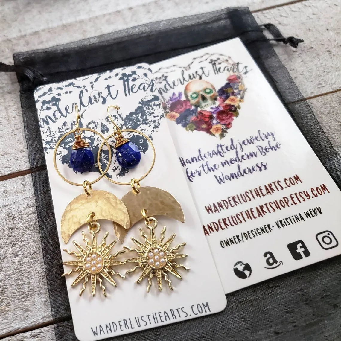 Astraea sun earrings