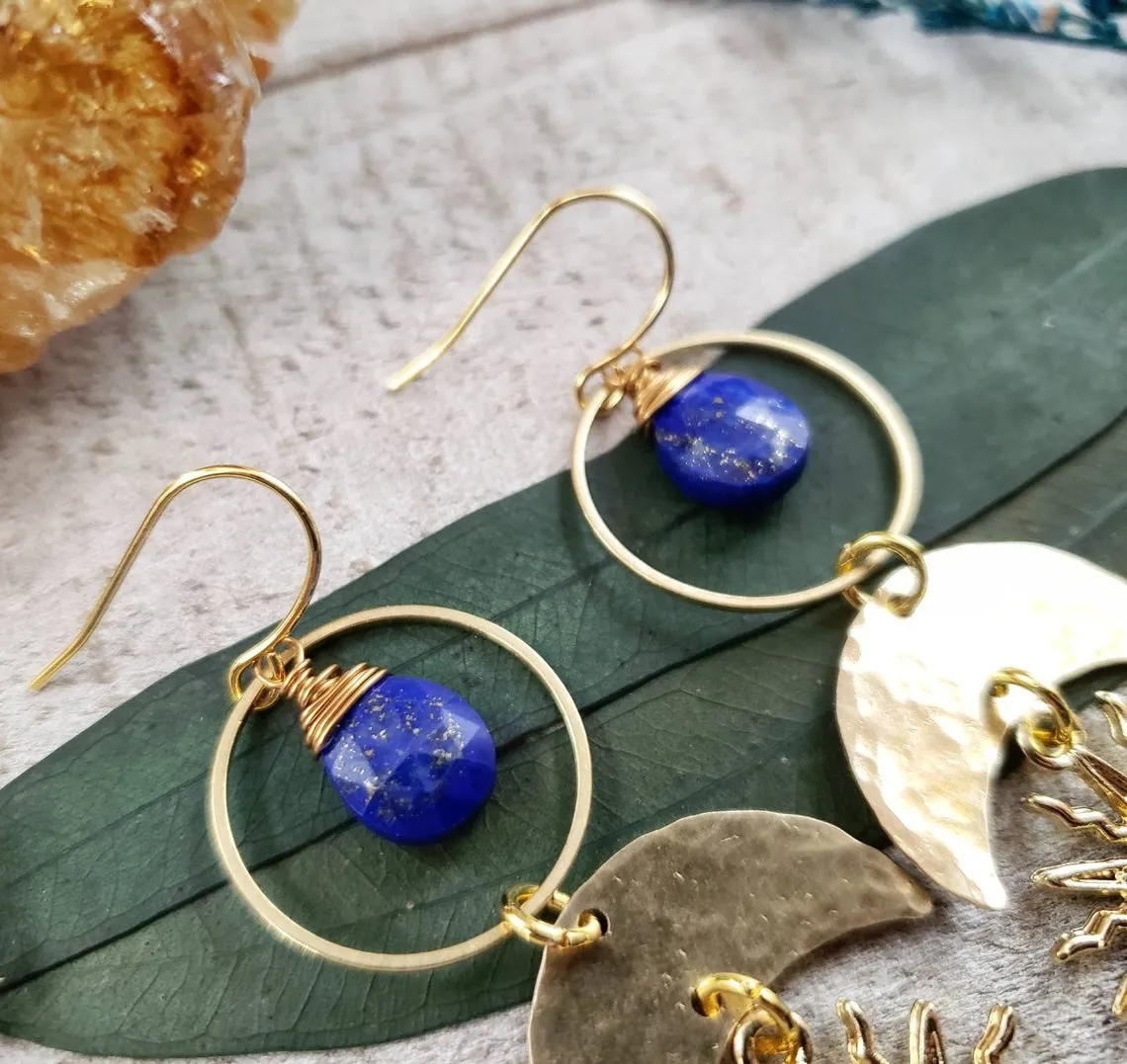 Astraea sun earrings