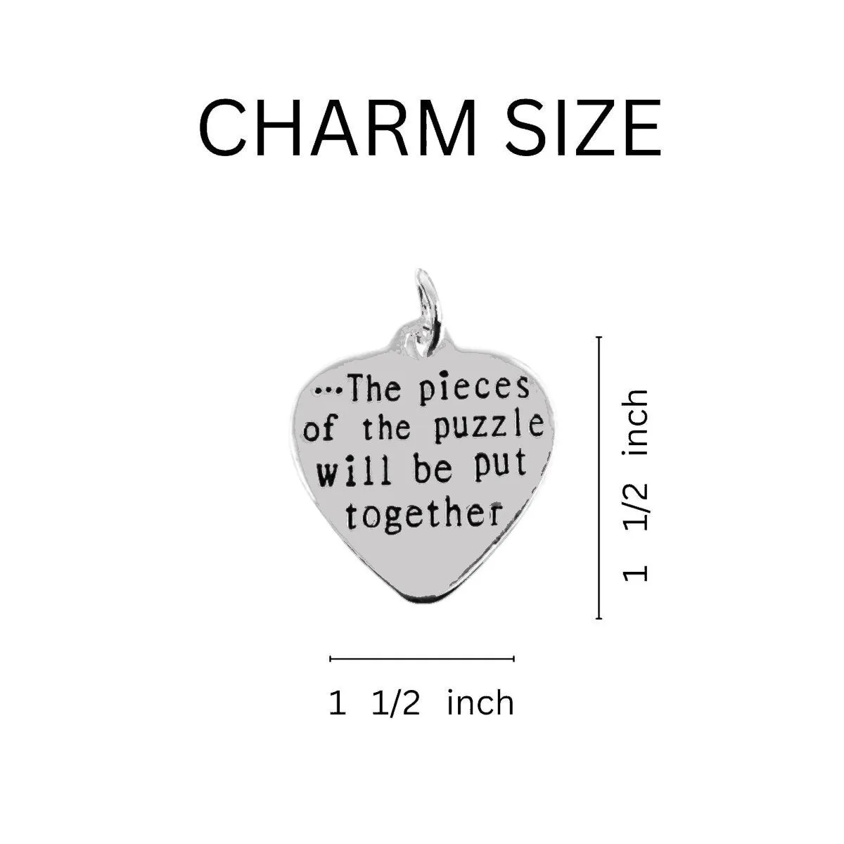 Autism Pieces of The Puzzle Rope Style Ribbon Bracelets