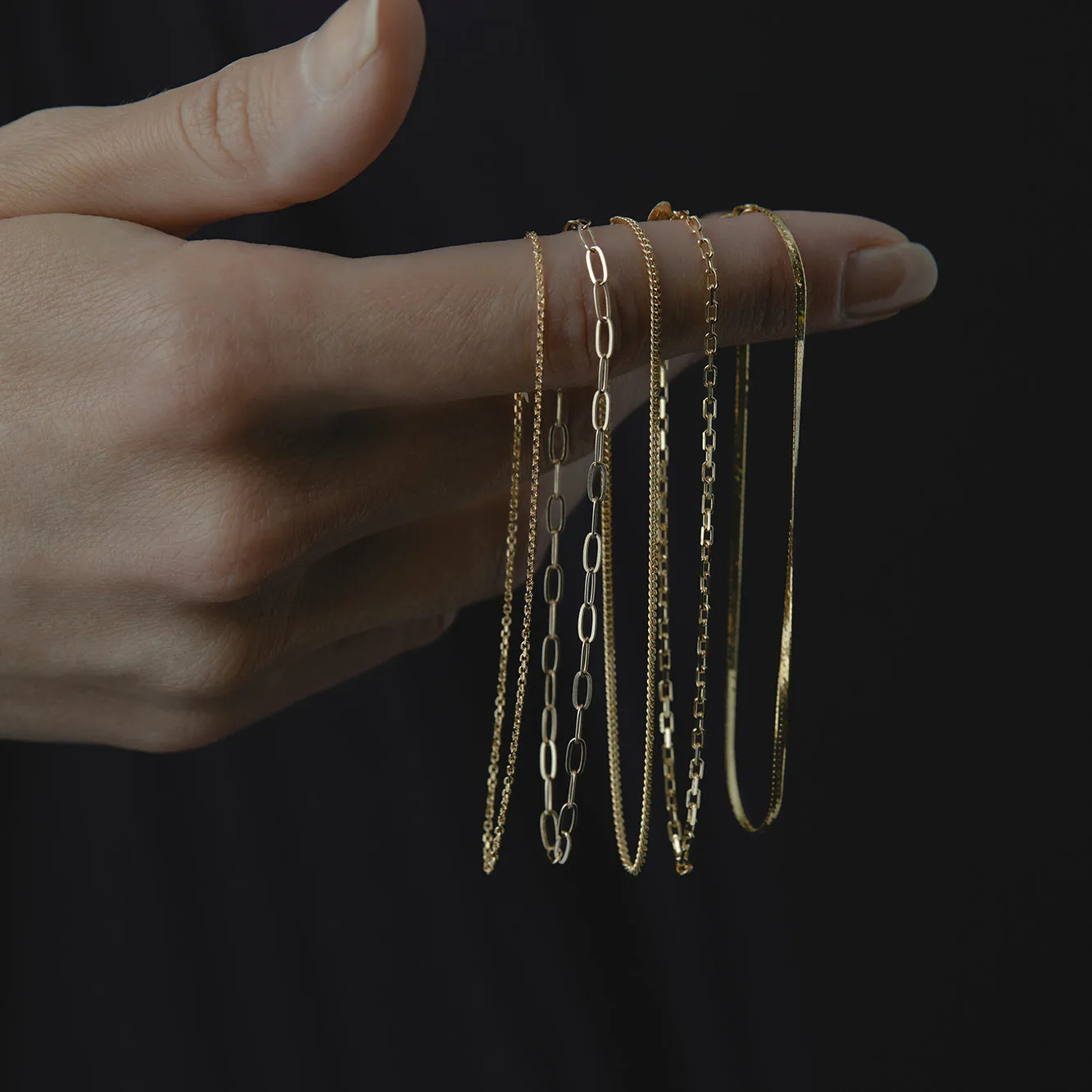 B1201 | Ribbon Chain Bracelet