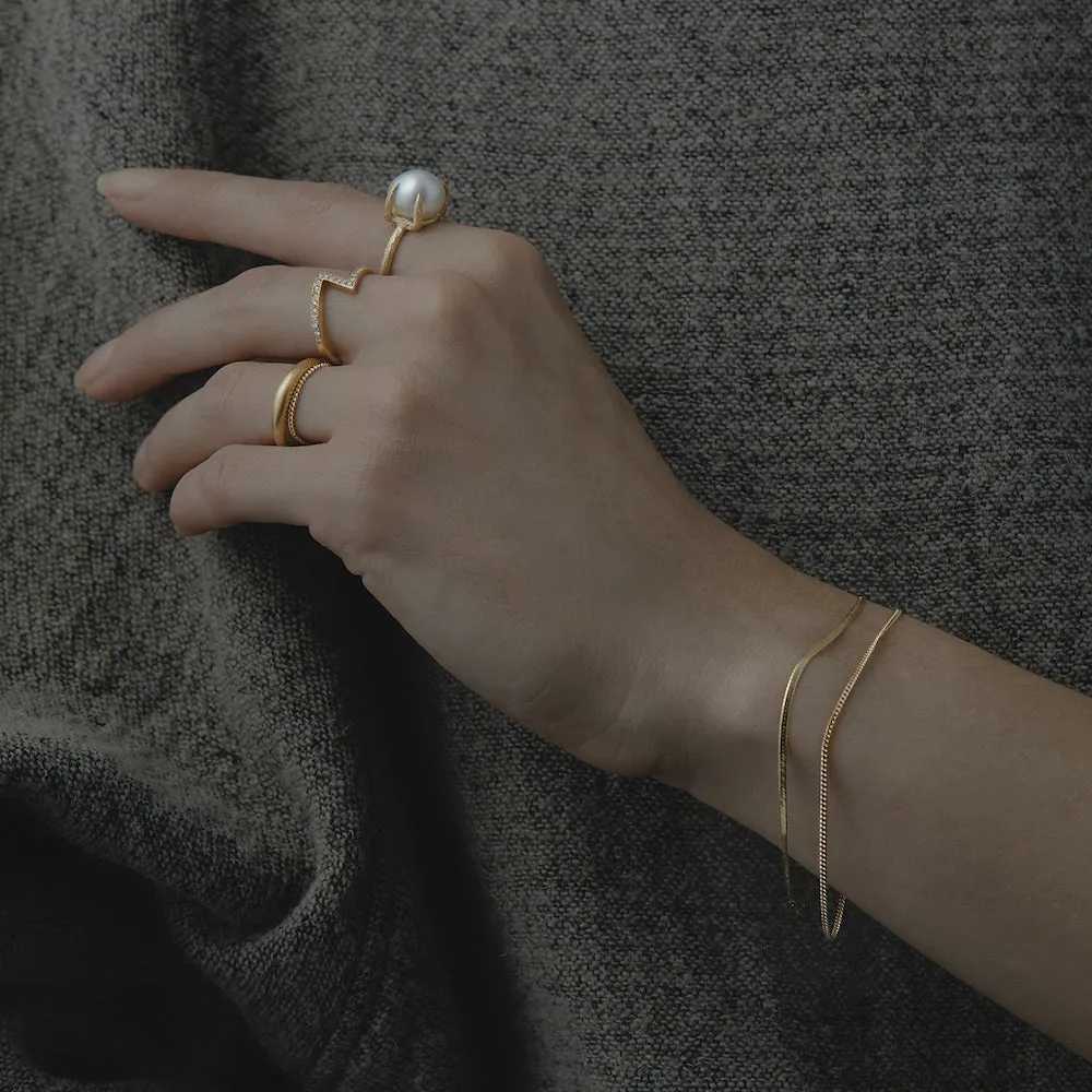 B1201 | Ribbon Chain Bracelet