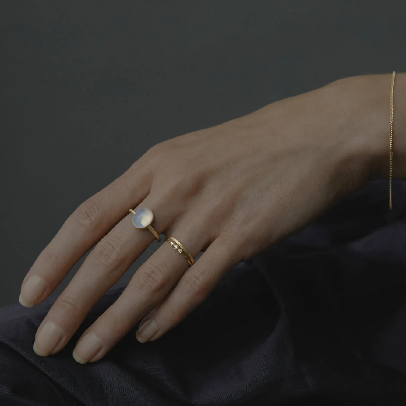 B1201 | Ribbon Chain Bracelet