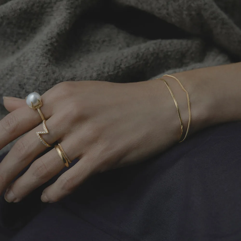 B1201 | Ribbon Chain Bracelet
