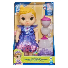 Baby Alive Tea Sparkles Baby Doll, Color-Changing Tea Set, Doll Accessories, Drinks and Wets, Blonde Hair