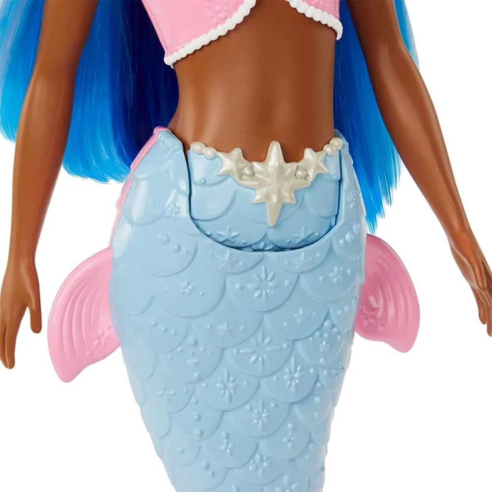 Barbie Dreamtopia Mermaid Doll (Blue Hair) with Pink & Blue Ombre Mermaid Tail and Tiara, Toy for Kids Ages 3 Yrs & Up