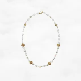 Baroque Pearl Necklace with Water Wave