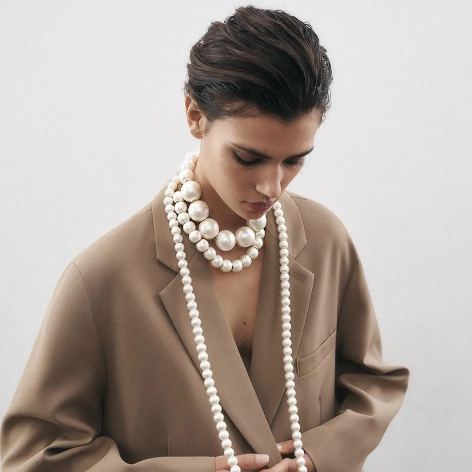 Beads Necklace Pearl