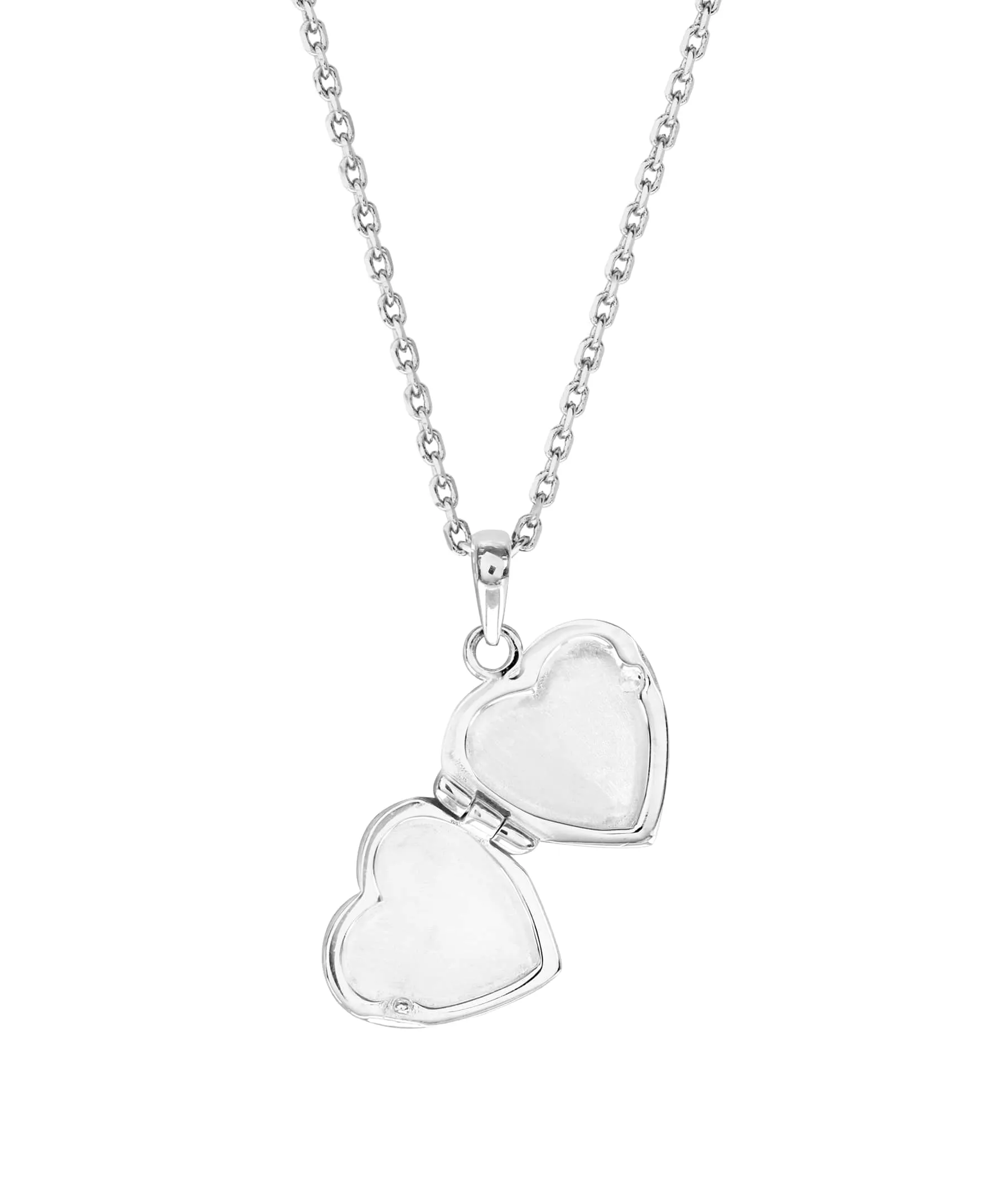 Beatrix Potter Sterling Silver Three Bunnies Heart Locket Necklace