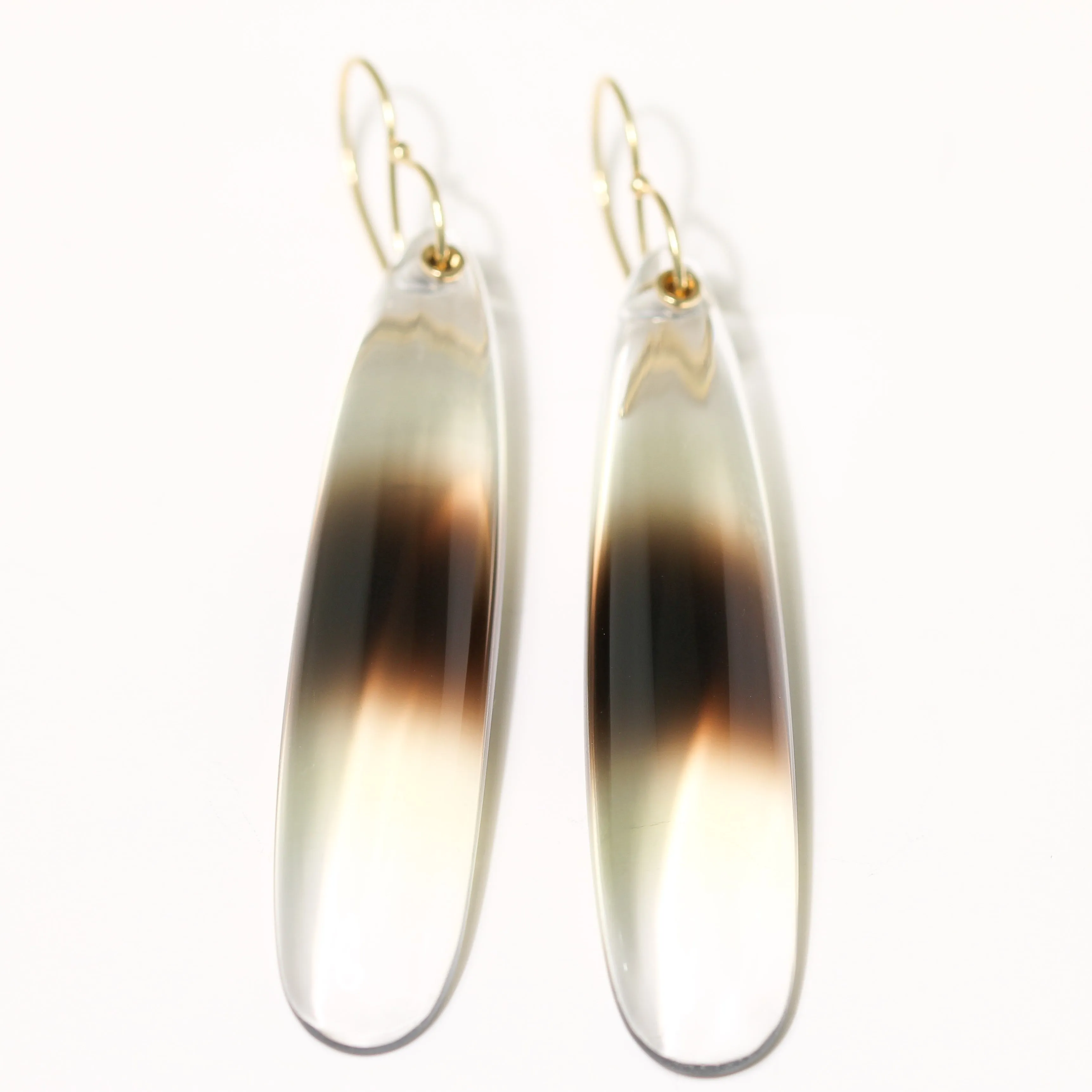 Bi-Color Quartz Drop Earrings