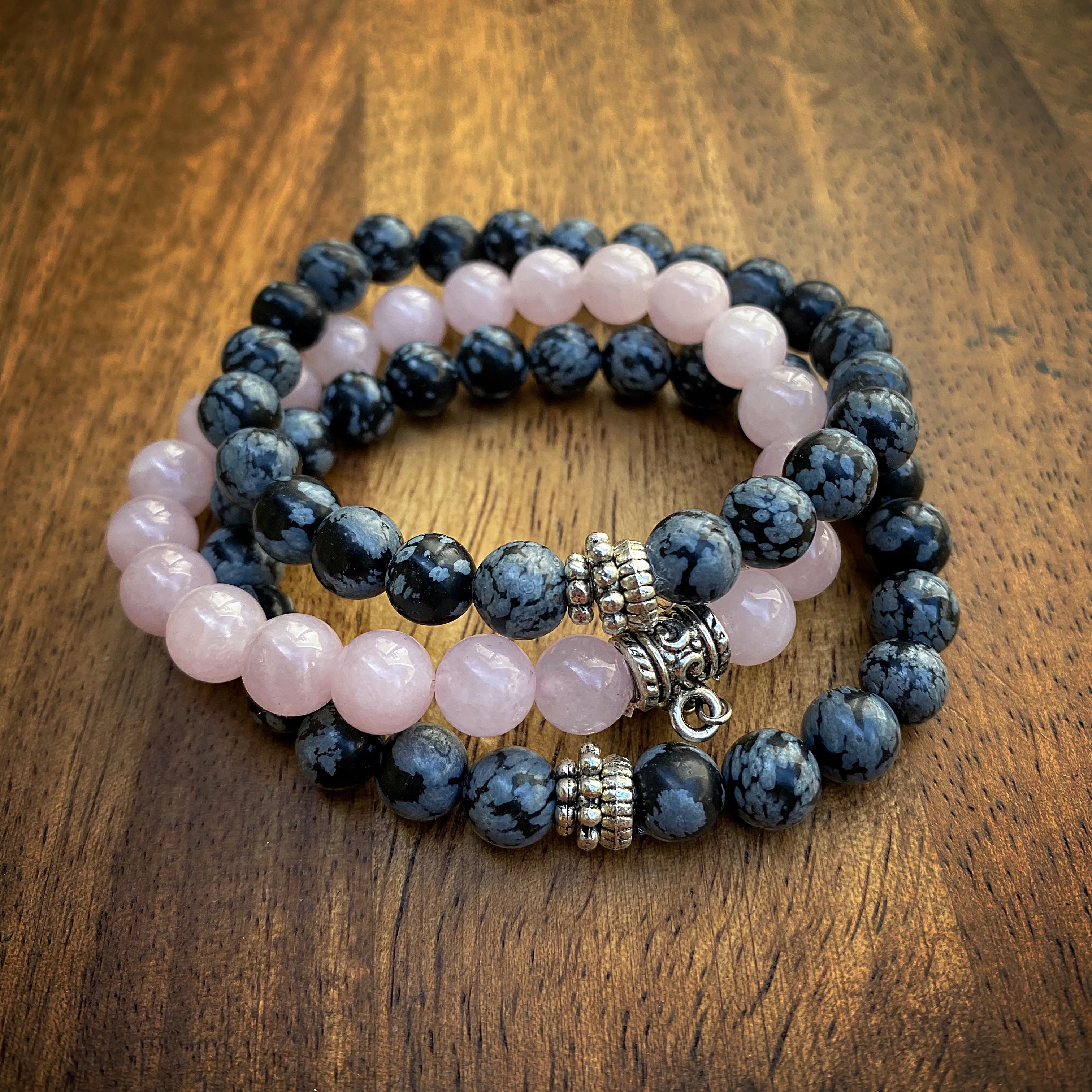 Black-and-Pink Happy Stack