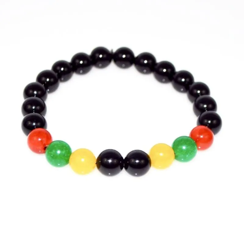 Black Onyx Agate Multicolor Bracelets
