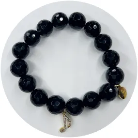 Black Onyx with Pavé Music Note